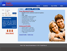 Tablet Screenshot of ldssinglesnetwork.com